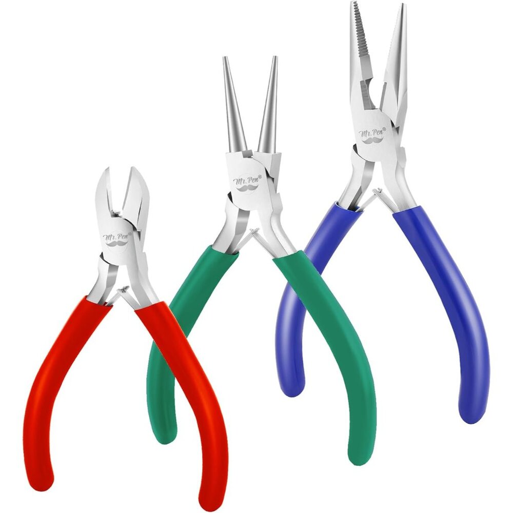 Jewelry Pliers, 3 Pack, Jewelry Making kit, Mini Pliers for Jewelry Making, Wire